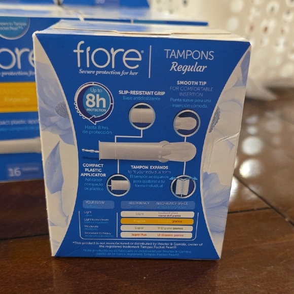 (J33) Fiore Regular Tampons with Compact Applicator - Picture 3 of 6